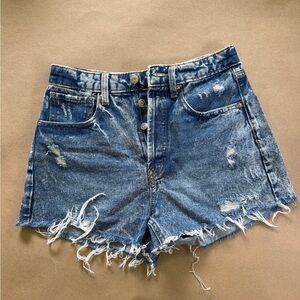 wild fable Distressed Acid Wash High-Rise Denim Shorts